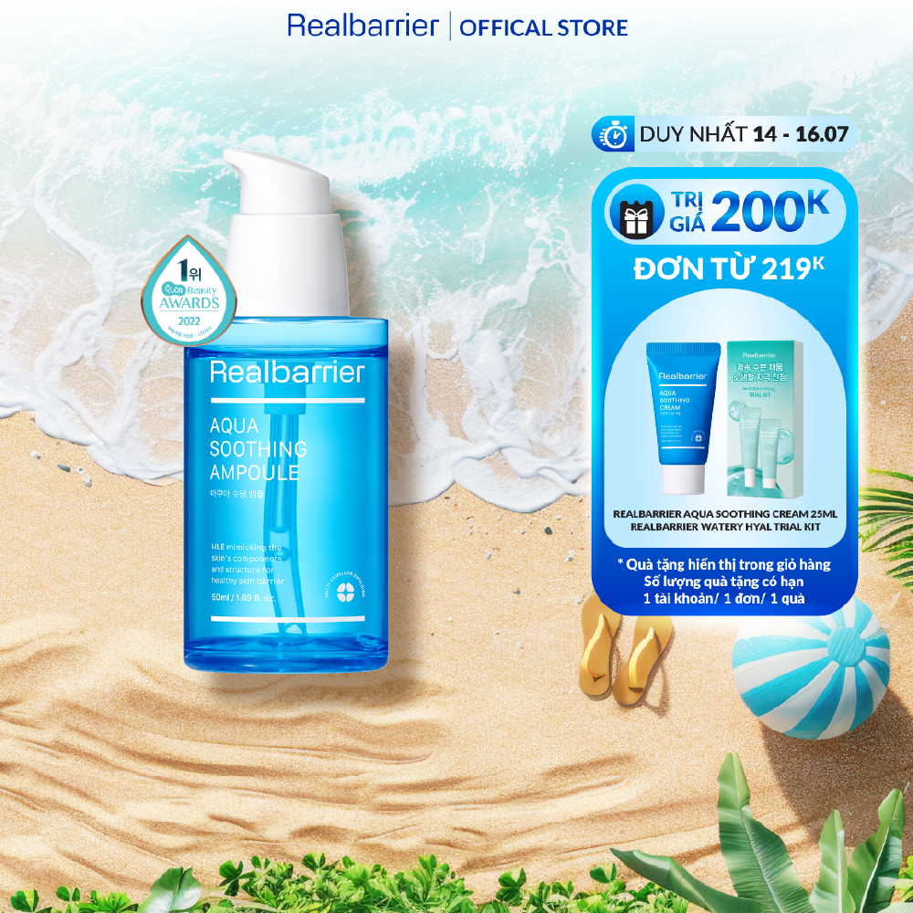 Tinh chất dưỡng ẩm Real Barrier Aqua Soothing Ampoule 50ml