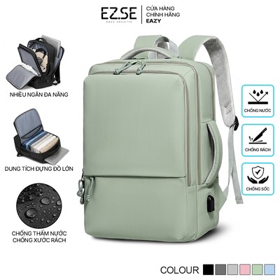 Balo du lịch cao cấp đựng laptop chống sốc chống nước EAZY BLA02 , Balo laptop , Balo đựng quần áo