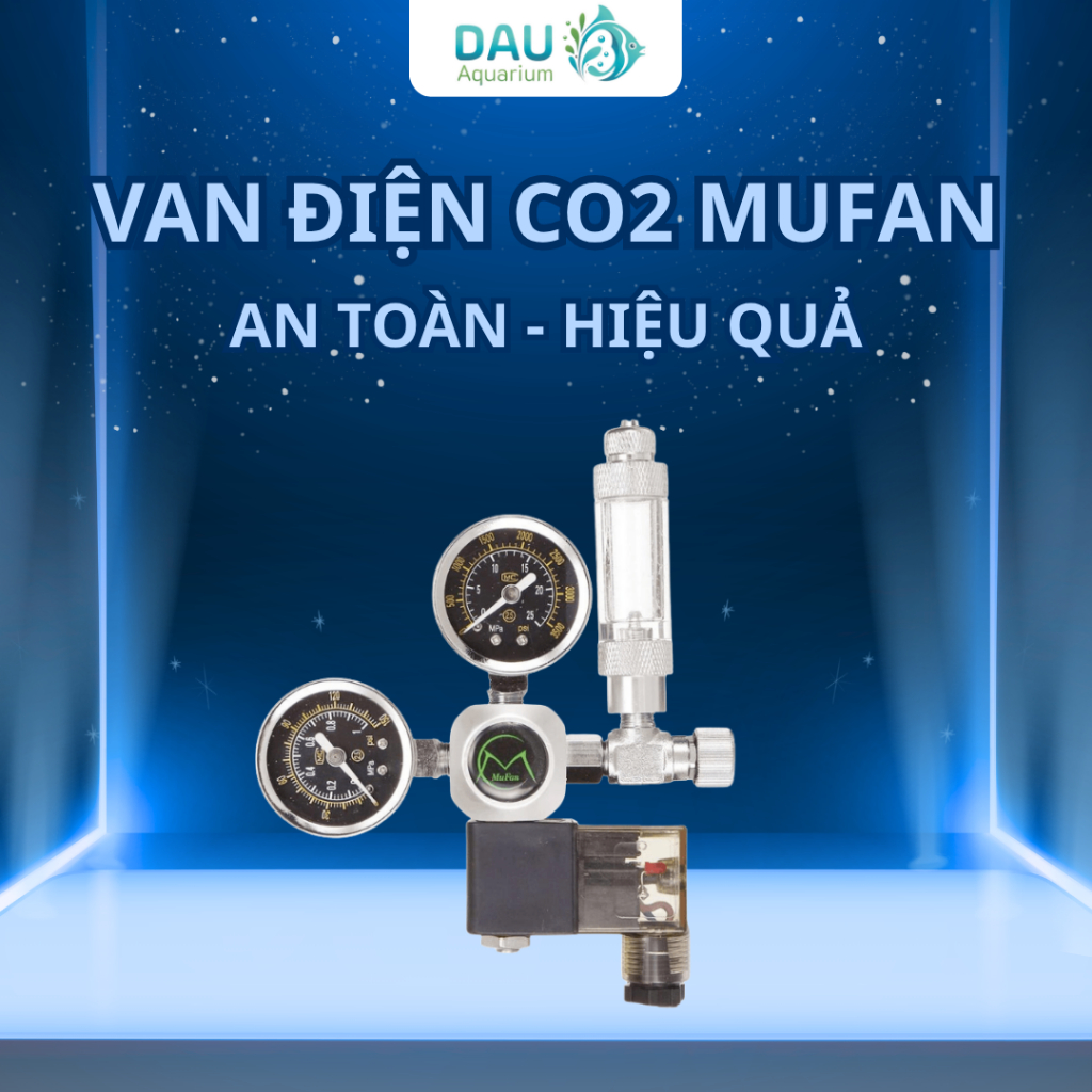 Van Điện co2 Mufan - Van tinh chỉnh Co2 - Hàng Chính Hãng Mufan