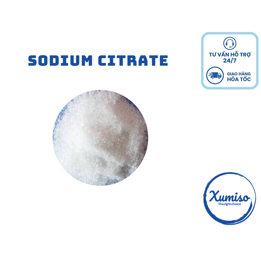[HCM] Sodium Citrate (có xuất HD) -  nguyên liệu mỹ phẩm/thực phẩm Xumiso 100g, 500g