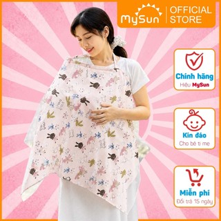Khăn choàng che cho bé con bú ti khi ra ngoài đường che nắng MySun Cozy