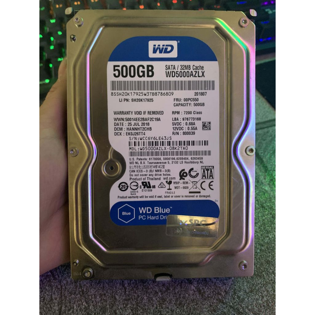 ổ cứng HDD WD blue 500GB