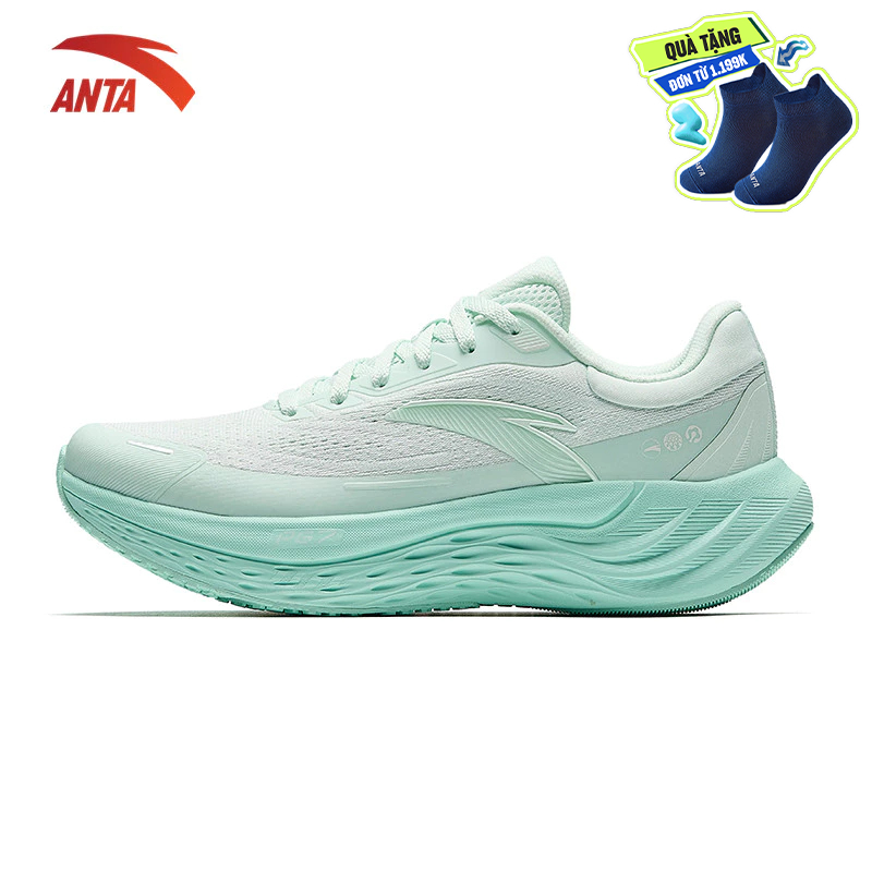 ANTA  Nữ Giày chạy bộ PG7 thể thao 1225E5546R êm thoáng khi đế cao 5cm