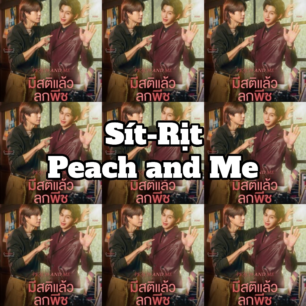Sít rịt 4 card bo góc Peach and Me - PondPhuwin: Pond Naravit x Phuwin Tangsakyuen