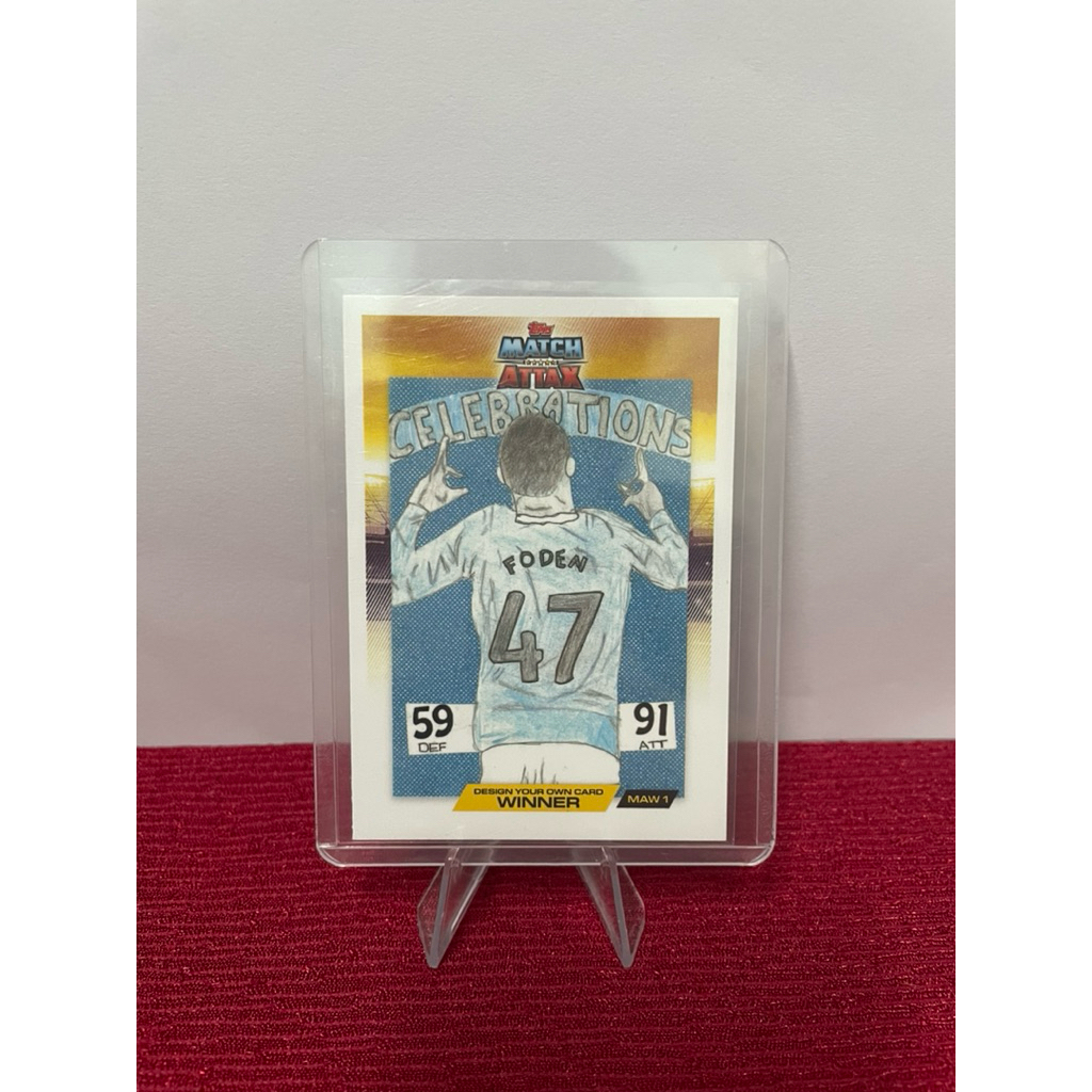 🏆 Phil Foden Celebrations MAW1 | Design Your Own Card Winner | Topps Match Attax UEFA Chính Hãng