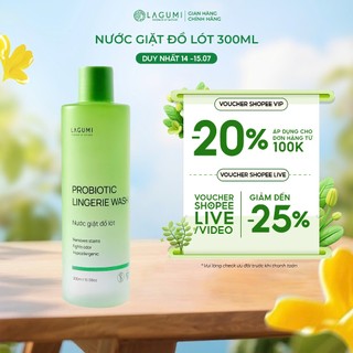 [HCM] Nước Giặt Đồ Lót Chuyên Dụng LAGUMI Kháng Khuẩn,Làm Sạch, Khử Mùi, Êm Dịu Cho Da Tay