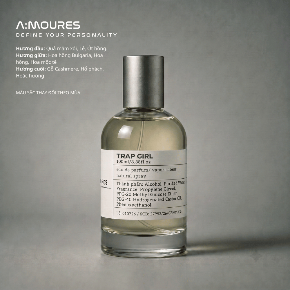 Nước Hoa Nữ Amour Trap Girl Nguyên Liệu Nhập Khẩu Hương Thơm Quyến Rũ Bí Ẩn Dạng Xịt 30ml Dạng Xịt