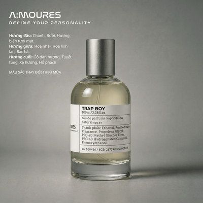 Nước Hoa Nam Trap Boy Nguyên Liệu Nhập Khẩu Hương Thơm Mạnh Mẽ, Trầm Ấm Dạng Xịt 30ml Dạng Xịt