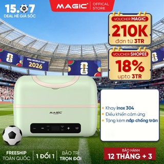 Hộp cơm cắm điện magic a-003, hâm nóng thức ăn, chín thức ăn, 2 ngăn inox 304, làm nóng nhanh 250w
