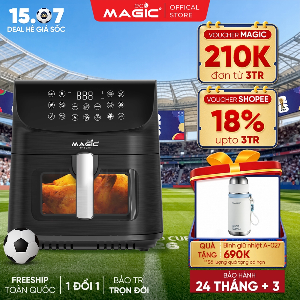 Nồi Chiên Không Dầu Magic AC-124 6L - Tiện Lợi, Khỏe Mạnh