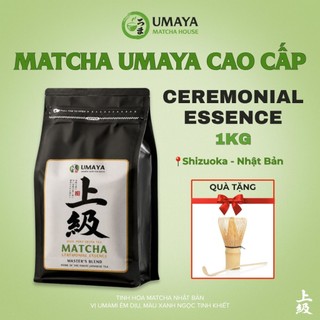 Bột Matcha Umaya Ceremonial Essence Nhật Bản Túi 1Kg – Matcha Nguyên Chất Dùng Pha Chế, Làm Bánh
