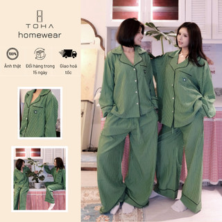 [TET's COLLECTION] TOHA Homewear Set Pijama Unisex Form Rộng Thoáng Mát Mềm Mịn - Tưới Cây Mỗi Sớm