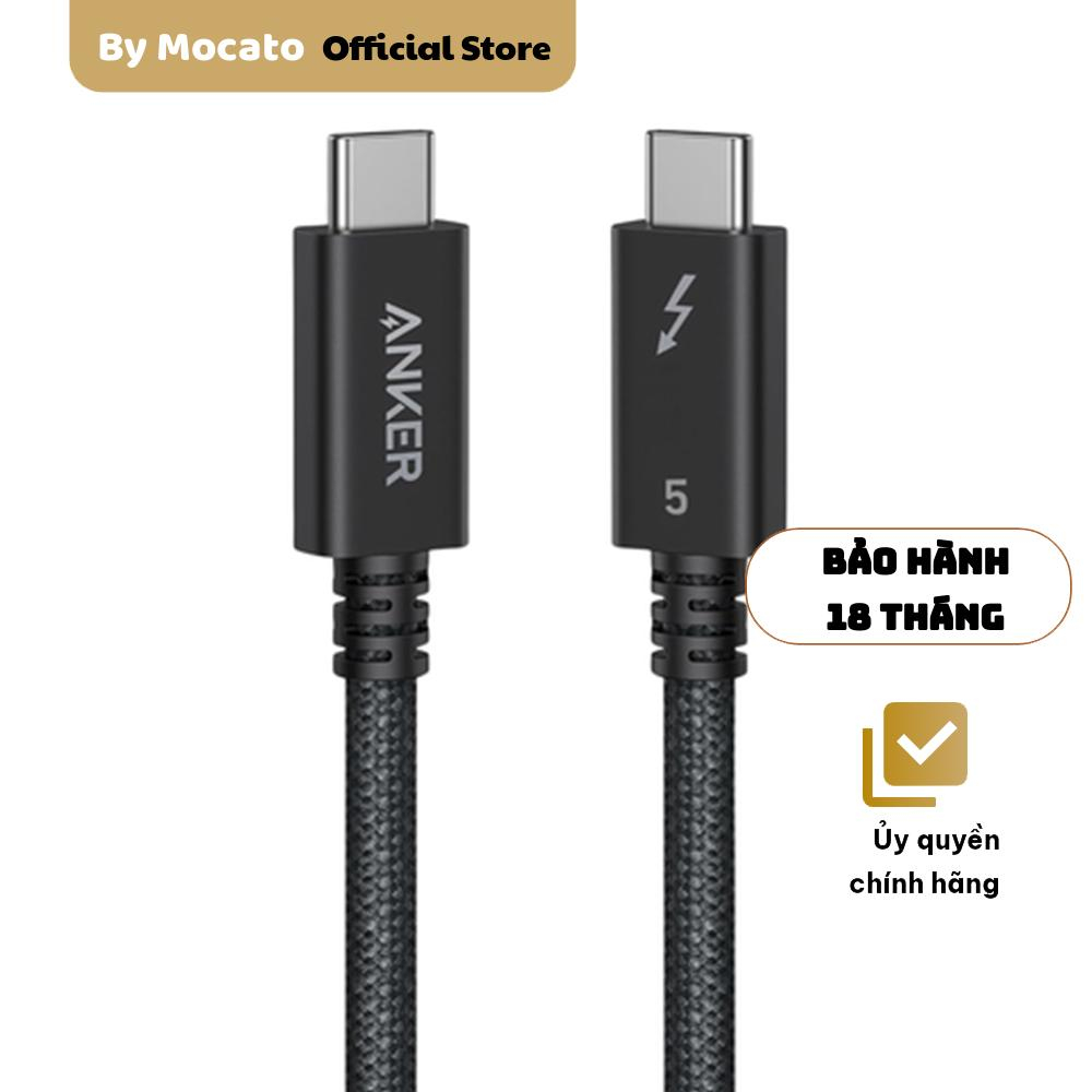 Cáp Thunderbolt 5 Anker Prime Type-C 1m A84N1, 80Gbps, sạc 240W