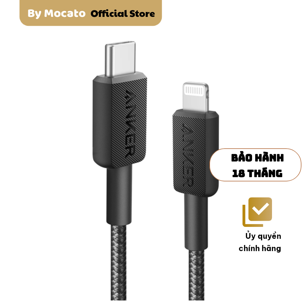 Cáp Type C to Lightning Anker 310 dài 0.9m A81A5, sạc PD, MFi