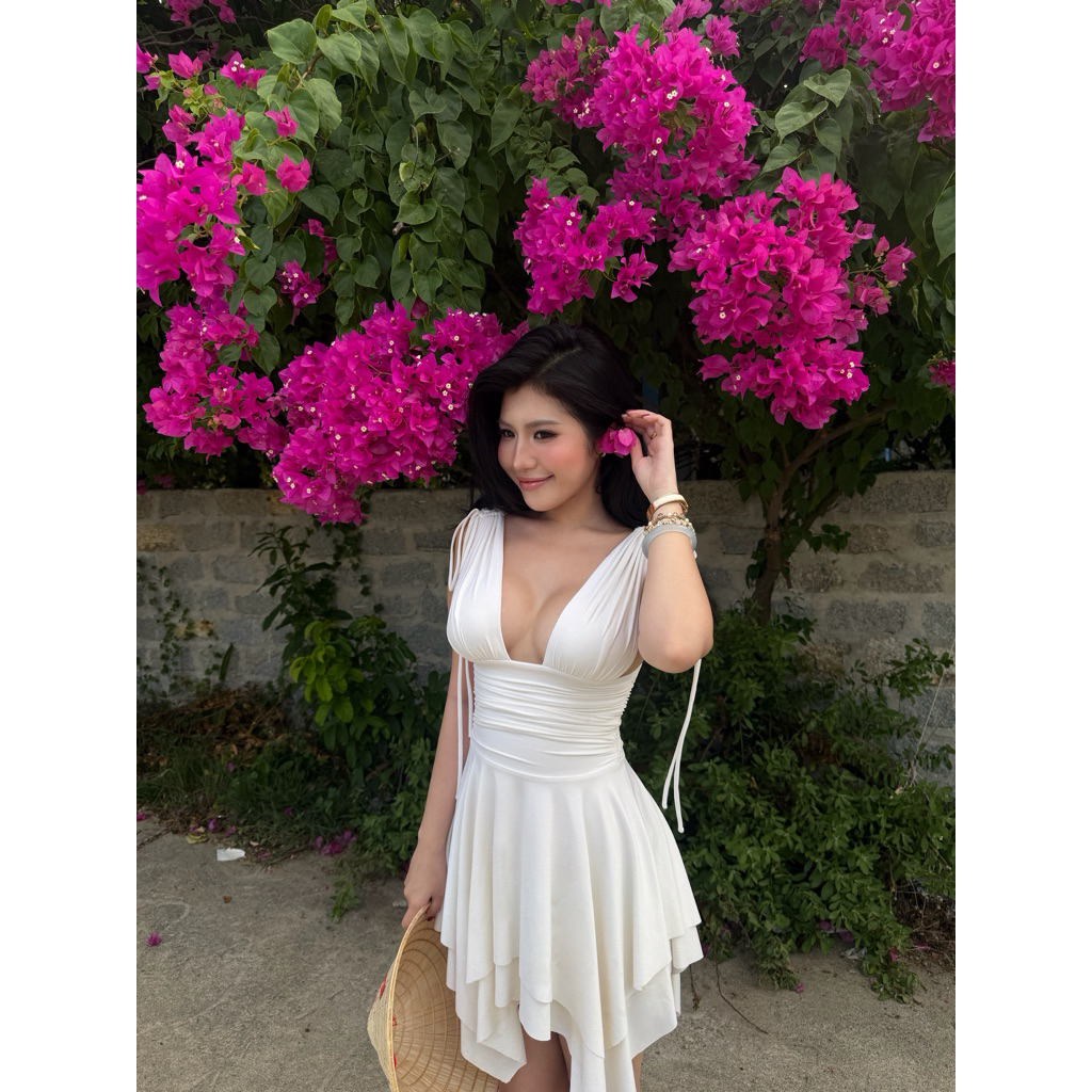 CASUAL TODAY | Kayle Dress - Đầm Thun Nhún Eo Tà Cách Điệu