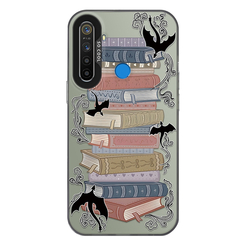 For Realme 5/Realme 5s/Realme 5i/Realme 6i Phone case,Nhiều cuốn sách và hình ảnh, trường hợp điện t