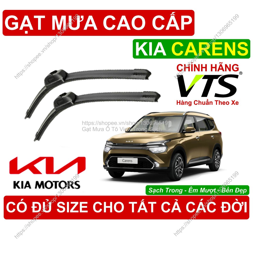 Gạt Mưa VTS Kính Lái KIA CARENS, Cặp Gạt M.ưa Kính Lái KIA CARENS, C.ó Đủ Size Cho Các Đời Xe KIA CA