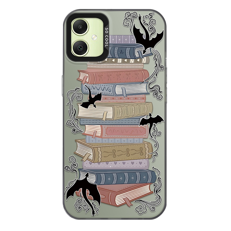 For Samsung Galaxy A05/Samsung M05/Samsung F05 Phone case,Nhiều cuốn sách và hình ảnh, trường hợp đi