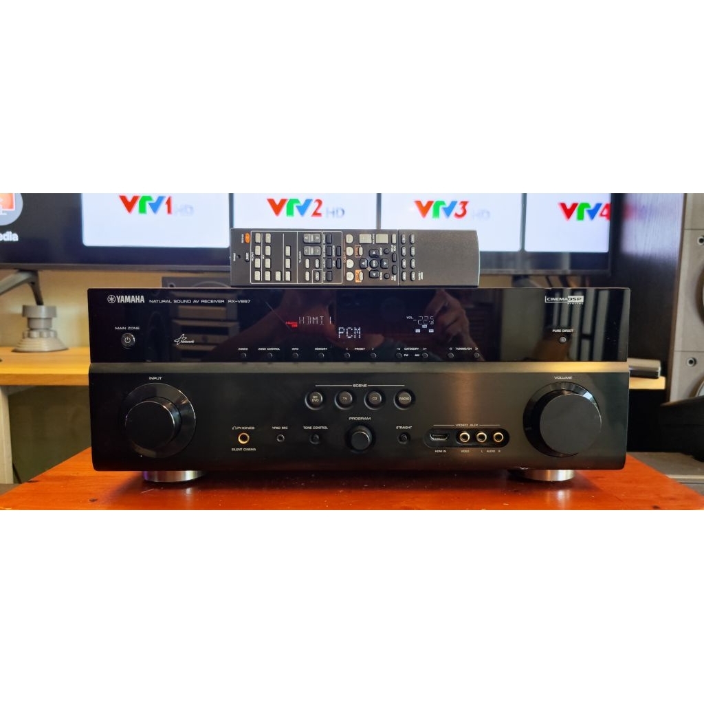 Amply 7.2 kênh Yamaha V867 HDMI ARC có pre out