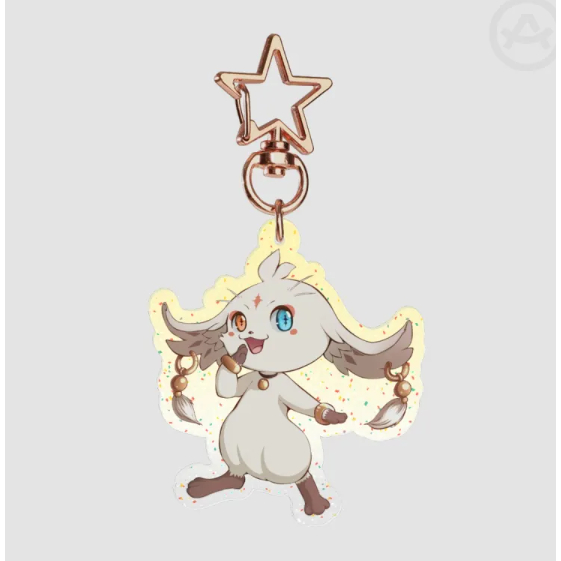 Abby Glitter Acrylic Keychain 47