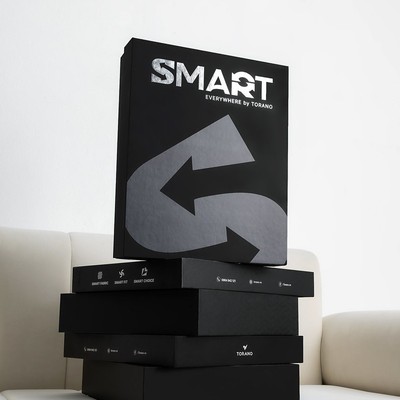 Hộp Quà  Smart Everywhere TORANO Bìa Cứng Ép Kim Nhũ Smart Tặng Quà Cao Cấp