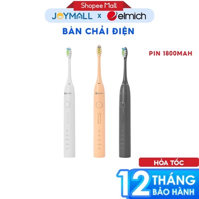 Bàn Chải Điện Elmich Procare 1800mAh TBE-8460, Hàng Chính Hãng, 5 Chế Độ Làm Sạch -JoyMall
