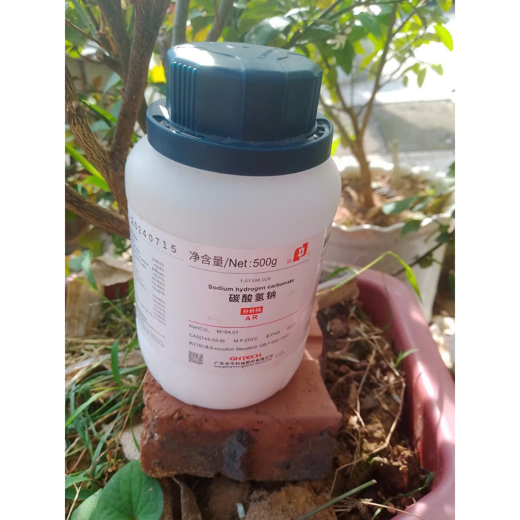 NaHCO3 chai 500gr dùng trong phòng LAB
