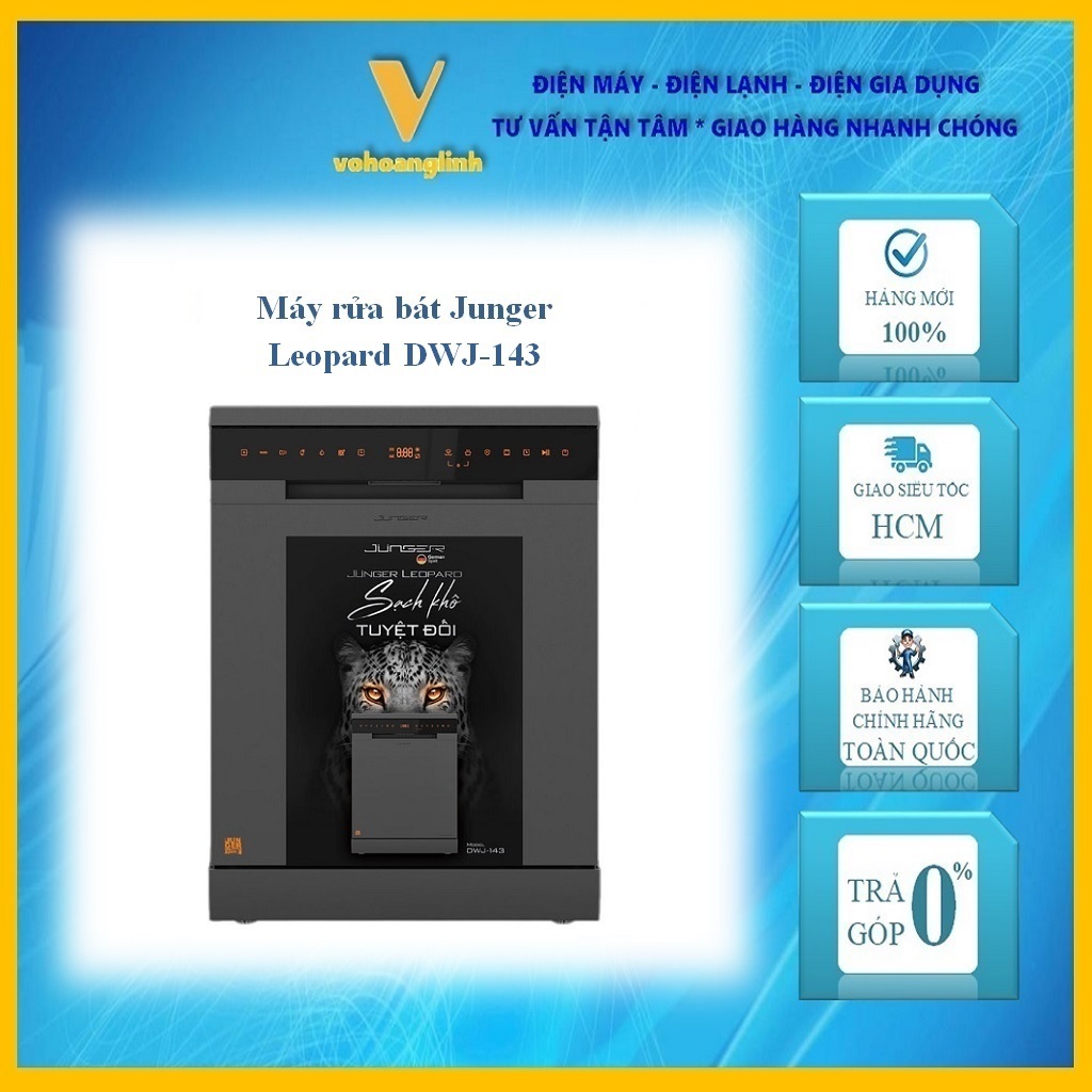 Máy Rửa Chén Bát Junger Leopard DWJ-143