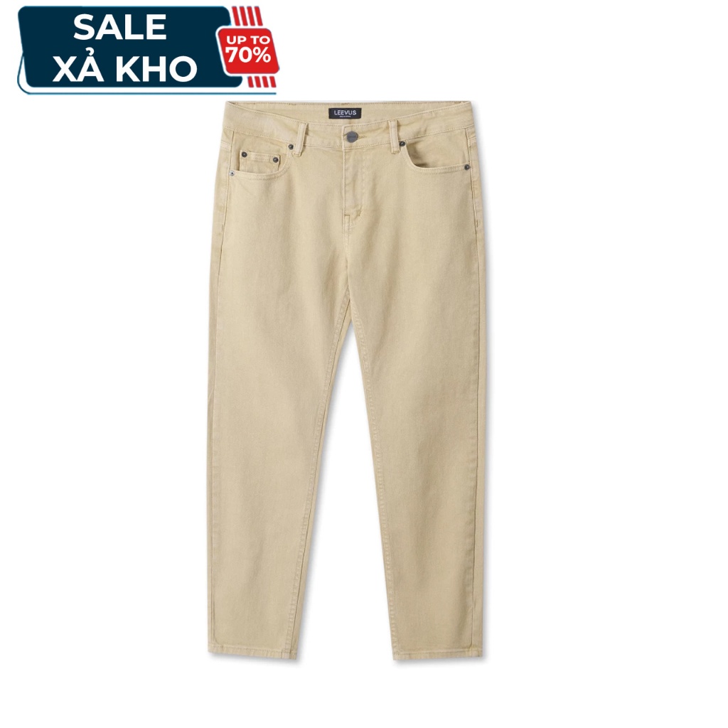 [SALE XẢ KHO] Quần Jeans SLIM FIT JEANS cao cấp, kiểu dáng classic Hàn Quốc sang trọng - LEEVUS QD03