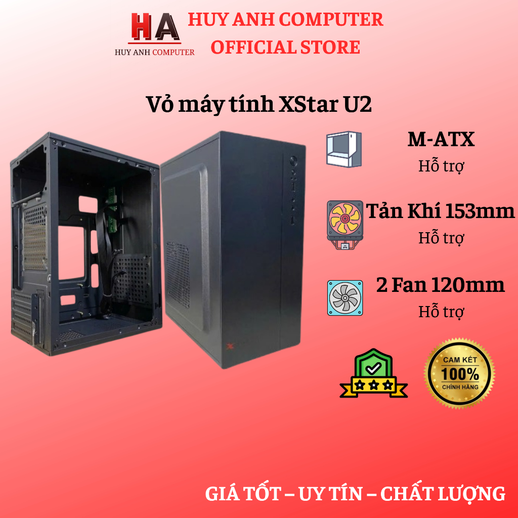 Vỏ Case PC Văn Phòng XSTAR Mini U2 - Thiết kế nhỏ gọn