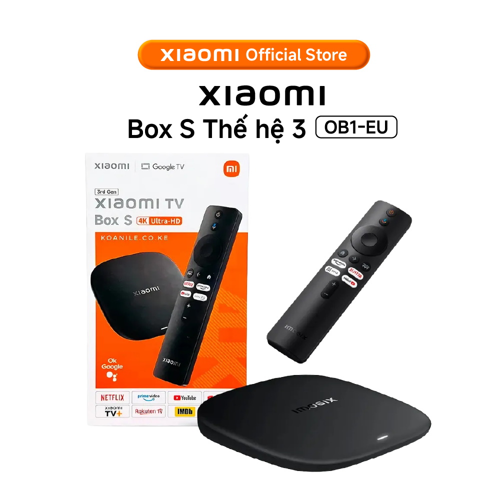 ĐẦU THU TIVI (TV BOX) Xiaomi TV Box S (3rd Gen) EU