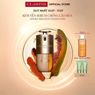 Kem nền serum chống lão hóa Clarins Double Serum Foundation 30ml