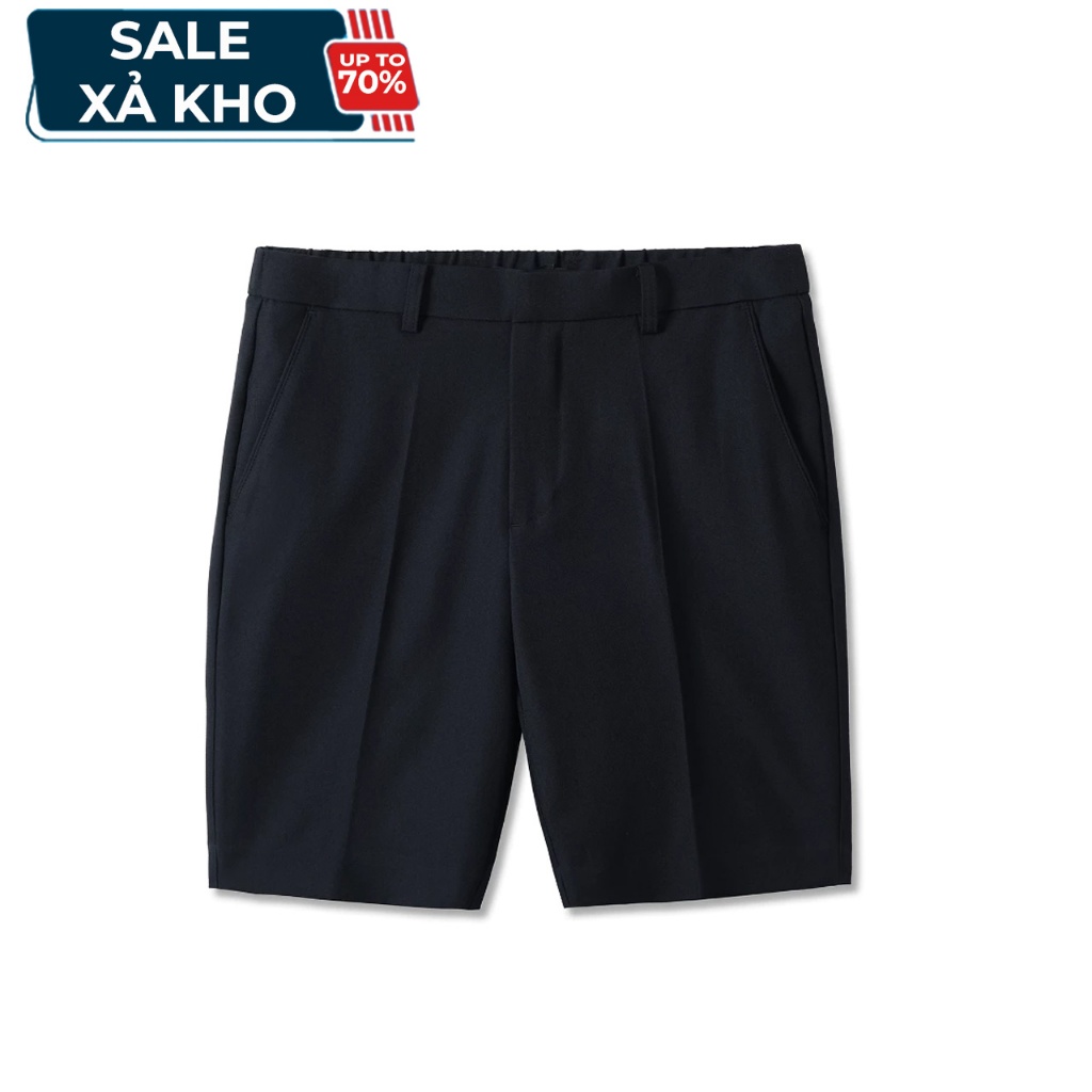 [SALE XẢ KHO] Quần short Cotton lạnh ELASTIC WAIST BERMUDA, kiểu dáng Hàn Quốc sang trọng LEEVUS QK0