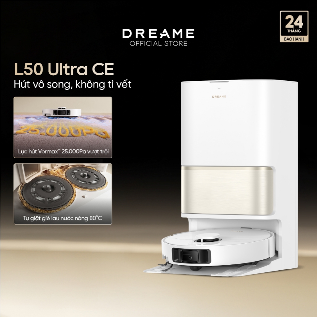 Dreame L50 Ultra CE/L50s Pro Ultra/L30s Ultra/L10s Ultra Gen 3 Robot hút bụi thông minh | trạm sạc đ