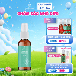 Bình xịt phòng tinh dầu bạc hà 50ml JULYHOUSE the mát sảng khoái