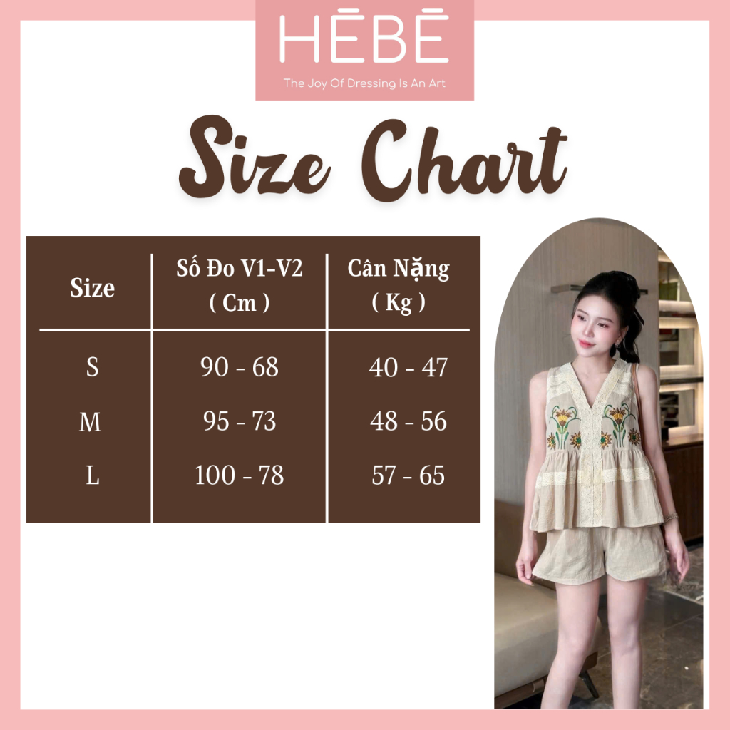 Set bộ nữ Daniel vải linen phối ren thêu hoa nổi điệu đà nữ tính, Bộ đồ nữ áo sát nách kèm quần short thời trang HEBE | BigBuy360 - bigbuy360.vn
