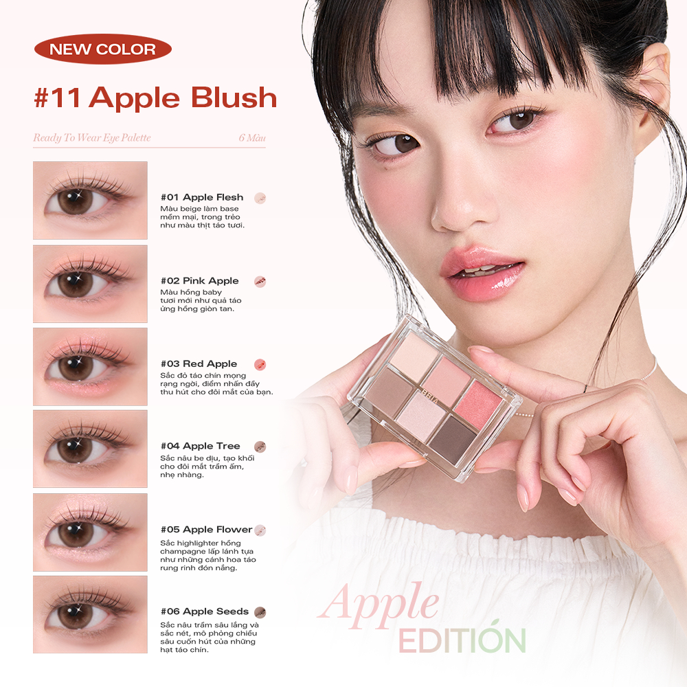 [BÁN CHẠY] Bảng Phấn Mắt 6 ô dễ tán và bám màu tốt BBIA Ready To Wear Eye Palette 5g | BigBuy360 - bigbuy360.vn