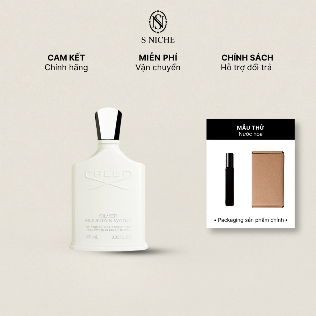 [SNICHE] Creed Silver Mountain Water | Mẫu thử nước hoa