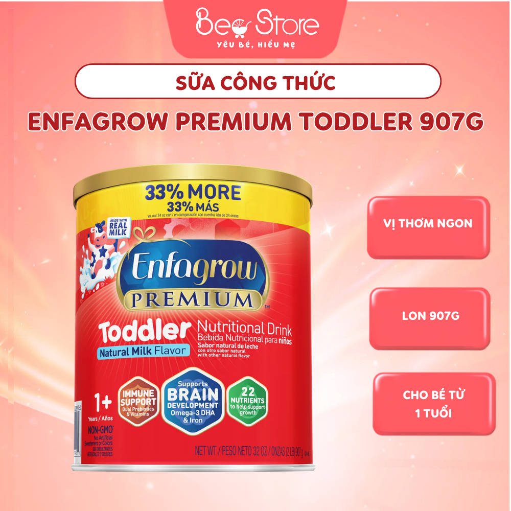 Sữa uống dinh dưỡng vị tự nhiên Toddler Enfagrow Premium