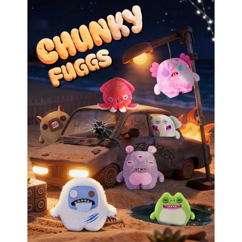 [Chọn Nhân Vật] Gấu Bông  Fuggler Chunky Fuggs 38cm 🌼Blind Box Nhà Đông Đông🌼