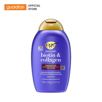 Dầu Gội Biotin & Collagen Hỗ Trợ Giúp Tóc Trông Dày Hơn OGX 385ml