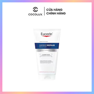 Sữa Rửa Mặt Eucerin DermoRepair Solution Amino Cleansing Foam 50ml & 150ml