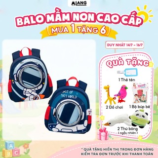 Balo Mầm Non Cao Cấp Hình Phi Hành Gia Cho Bé Trai, Balo Trẻ Em Đi Học Mẫu Giáo Siêu Nhẹ, 6141