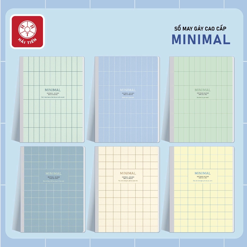 HẢI TIẾN Sổ may gáy bìa bồi cao cấp - Minimal (A4, A5, A6)