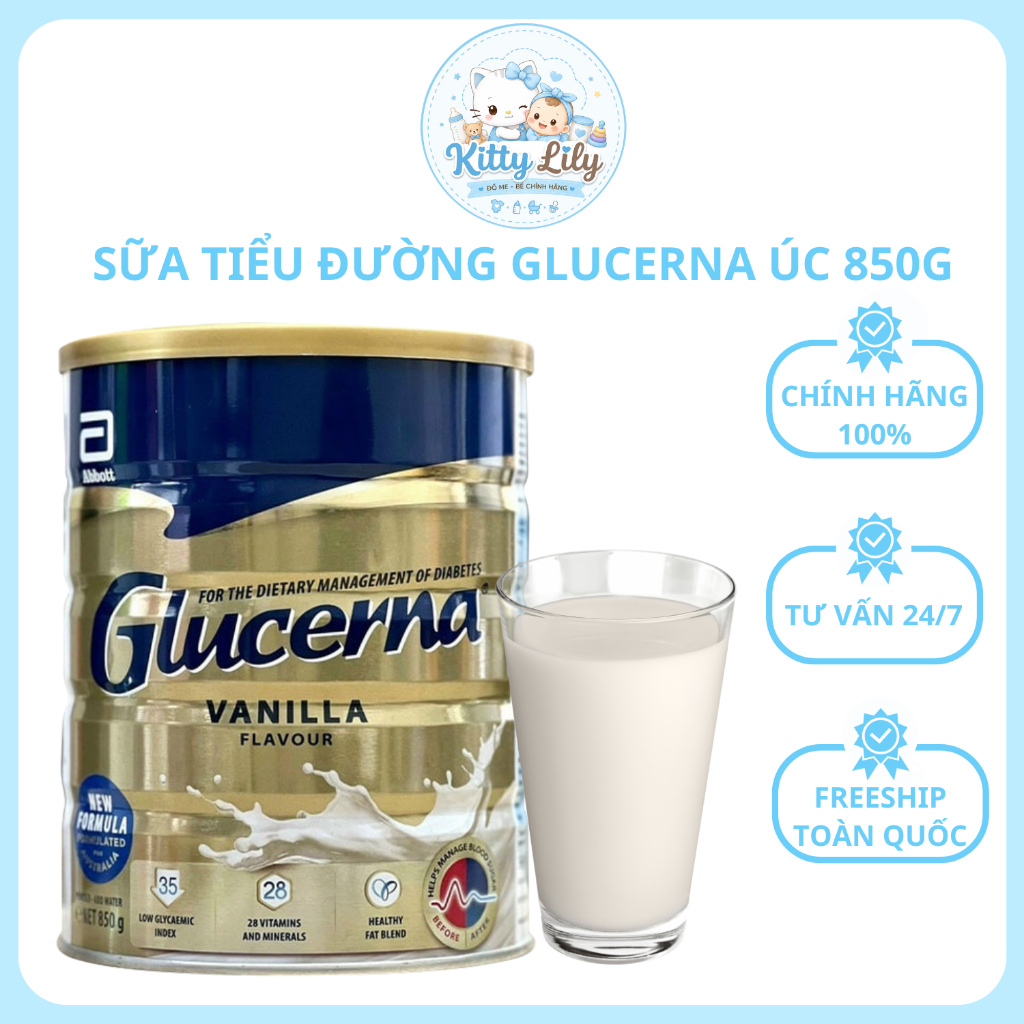 Sữa bột TĐ Glucerna Úc lon 850g
