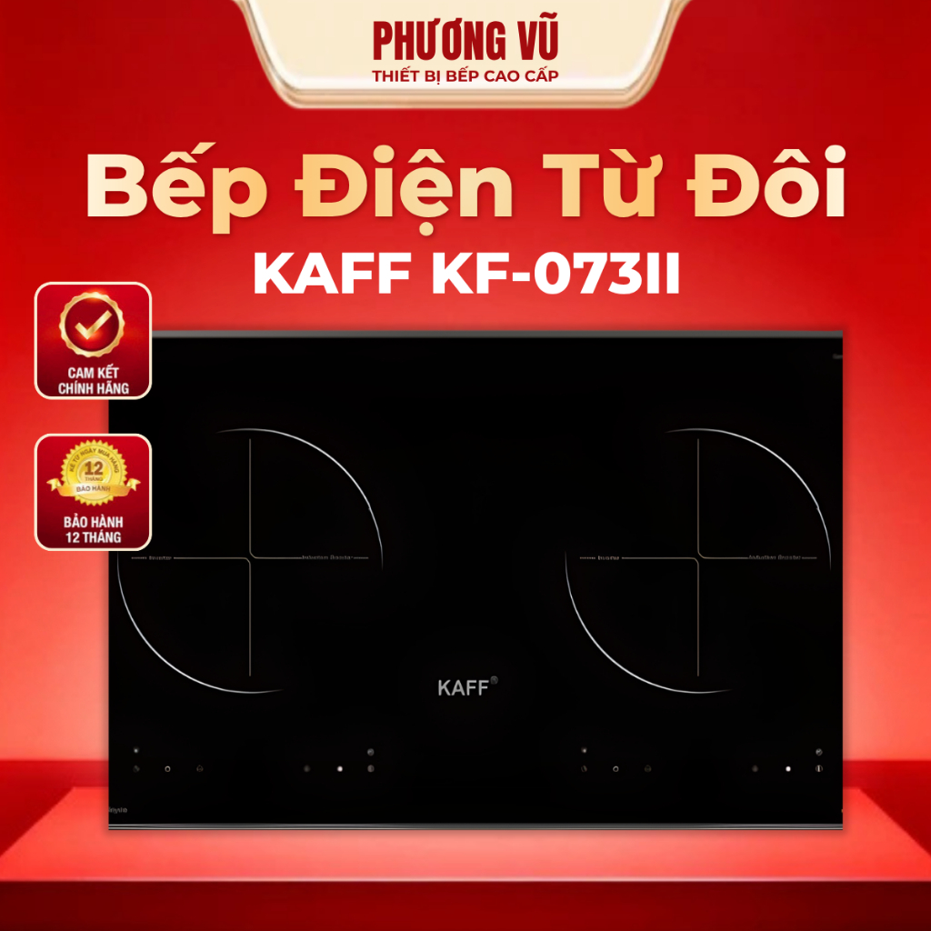Bếp Từ Đôi KAFF KF-073II – Bếp Điện Từ Công Nghệ INVERTER Tiết Kiệm Điện, Nhập Khẩu MALAYSIA