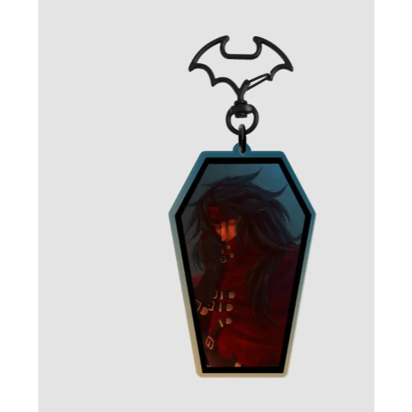 Vincent Valentine Coffin Keychain