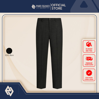 Quần âu nam Phan Nguyễn, chất liệu cao cấp, mềm mại, dày dặn, form slim fit đứng, tôn dáng QVL.843