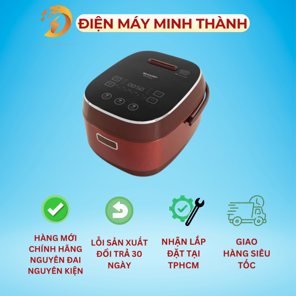 Nồi cơm cao tần Sharp KS-IH191V-RD 1.8 lít / KS-IH191V-GL  / KS-IH191V-BK HÀNG CHÍNH HÃNG