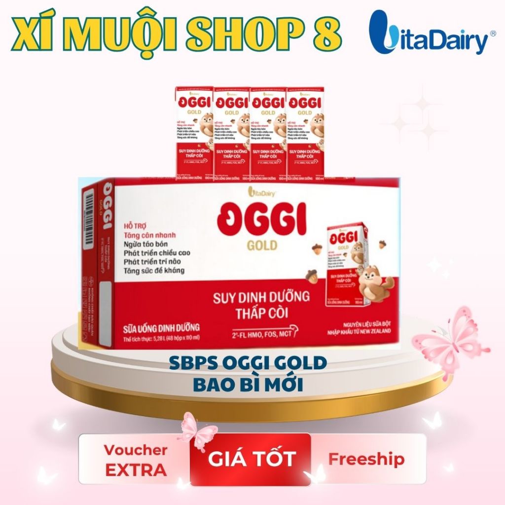 Sữa pha sẵn Oggi Gold / Oggi gold Pro / Oggi gold Smartie / Oggi gold Grow 110ml /180ml - Vitadairy